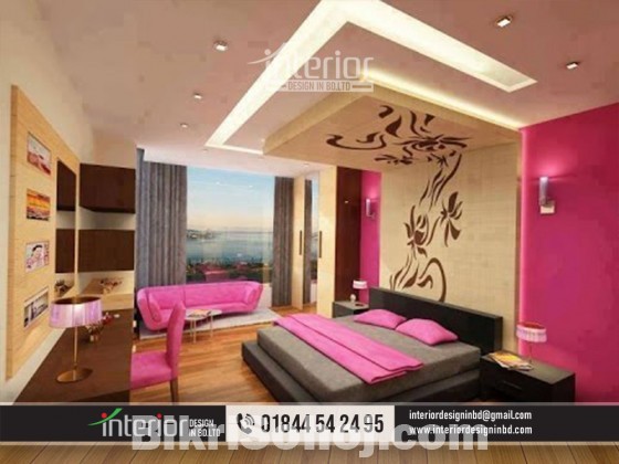 Flat Bedroom Interior Design in Bangladesh. Master Bedroom
